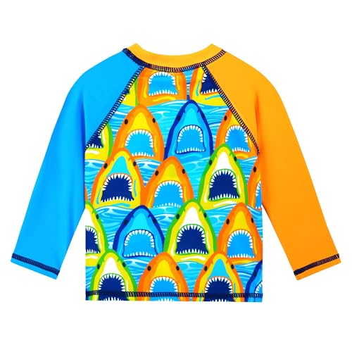 Image of Girls Long Sleeve Zipper Rash Guard 1 Piece UPF 50+ Sun Protection