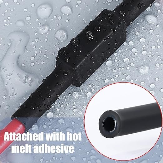 10 Pcs Wire Connector Nut Kit Copper Splicing Wiring Connector Waterproof Circuit Wire Connecting Terminal with 10 Heat Shrink Tubes and 1 Wrench Circuit Connector Conductor Connector Kit (60A-Round)