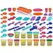 Play-Doh Kitchen Creations Fun Factory Playset, Arts and Crafts Toy for Kids 3 Years and Up with 12 Cans and 42 Tools (Amazon Exclusive)