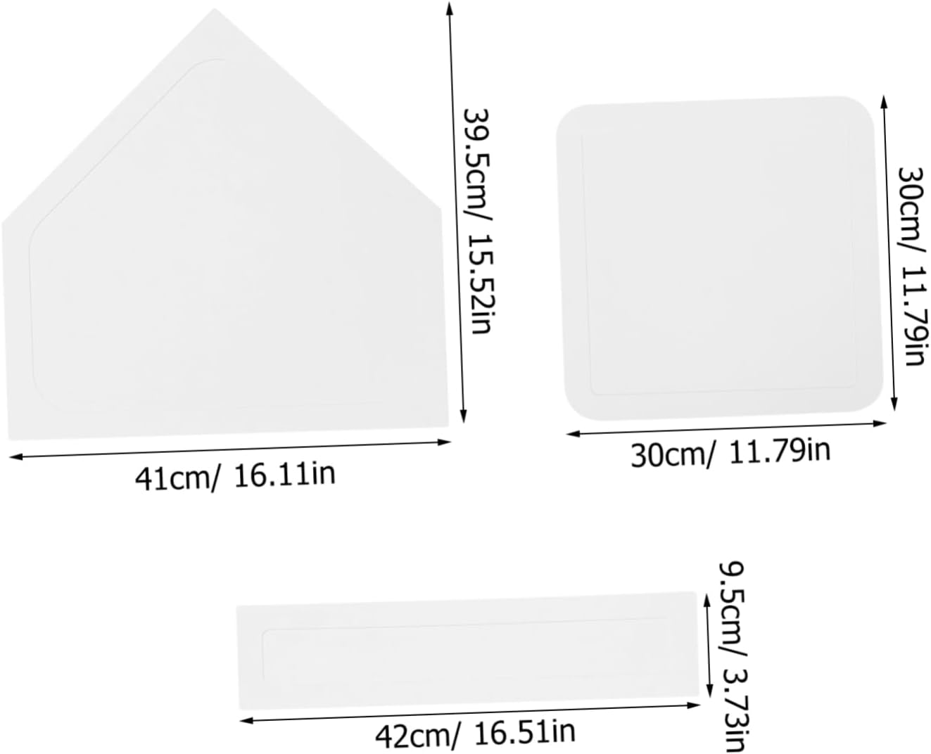 VANZACK 5pcs Baseball Softball Plate Baseball Base Set Backyard Play Baseballs Baseball Plate for School Nonslip