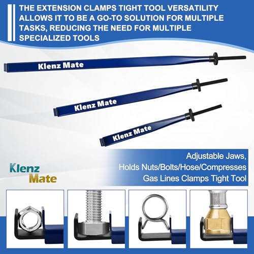 Image of 2026 Upgrade Offset Extension Wrench and 3 Different Lengths Extension Clamps Tight Tool, Versatile Vise Grip, Includes 1 /2 inch, 1 /4 inch , 3 /8 inch Drive Adapters, Universal Ratchet Extensions for Tight Spaces