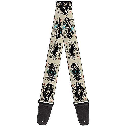 Buckle-down Gs-wdy379 Sangle de guitare – Pirates Matrice de points de 4 pose/cartes de squelette Crème/noir/rouge, 5,1 cm de large et 29–137,2 cm de long - Les Beatles, Paul McCartney, John Lennon, RIngo Starr, George Harrison Buckle-down Gs-wdy379 Sangle de guitare – Pirates Matrice de points de 4 pose/cartes de squelette Crème/noir/rouge, 5,1 cm de large et 29–137,2 cm de long