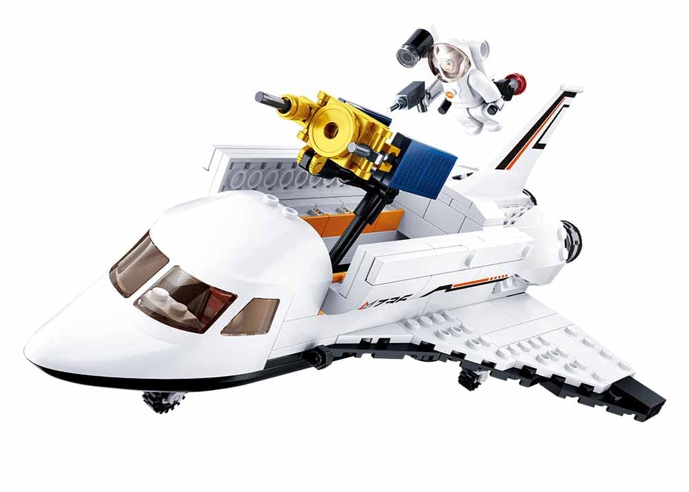 Nice Group Mattoncini M38-B0736 Costruzioni Space Shuttle mattoncini, 231 Pezzi, Multicolore