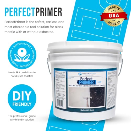 Image of Perfect Primer Encapsulant | Asbestos Sealer | No Mastic Removal Required | Adheres New Coatings To Old Mastics | Medium Grey | 1 Gallon (3.7 Liters)