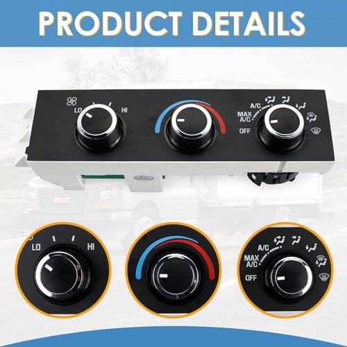 image for MiCCiKA 599-217 Heater A/C Control Switch,Front Climate Control Module