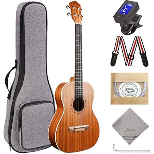 Ranch 30 Inch Baritone Ukulele, Sapele Professional Kit with Truss Rod