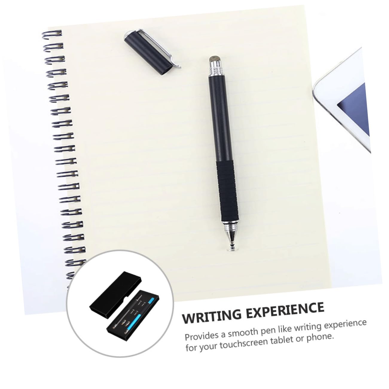 Hemobllo 2ensembles Stylet Tactile pour Écrans Capacitatifs Stylus Multifonctionnel avec Embouts Remplaçables pour Tablettes Et Smartphones Précision Et Silencieux Couleurs