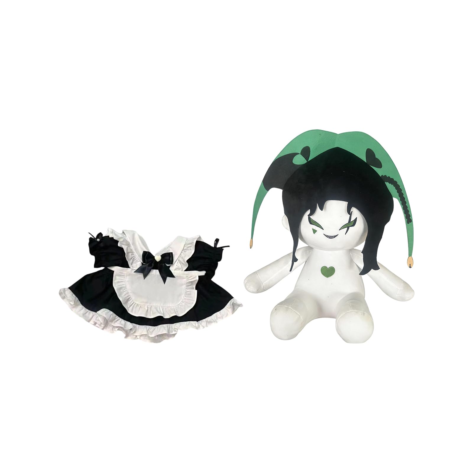 The Freak Circus Plush Toy Freak Circus Harlequin Plush with Maid Outfit Cartoon Character Doll Soft Plushies Pillow Stuffed Figure for Game Fans โ image 1