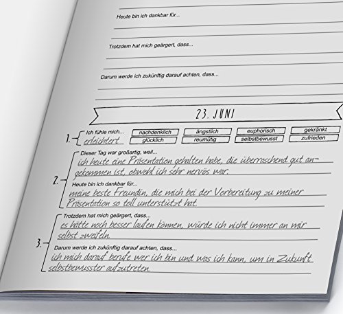 Dékokind® Dankbarkeits-Journal: Ca. A4-Format • Für 365 Tage, Vintage Softcover • Ein Tagebuch für mehr Achtsamkeit, Erfüllung & Glück im Leben • ArtNr. 25 Garten Eden • Ideals als Geschenk