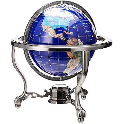 Unique Art 13" Blue Lapis Ocean Globe Cover