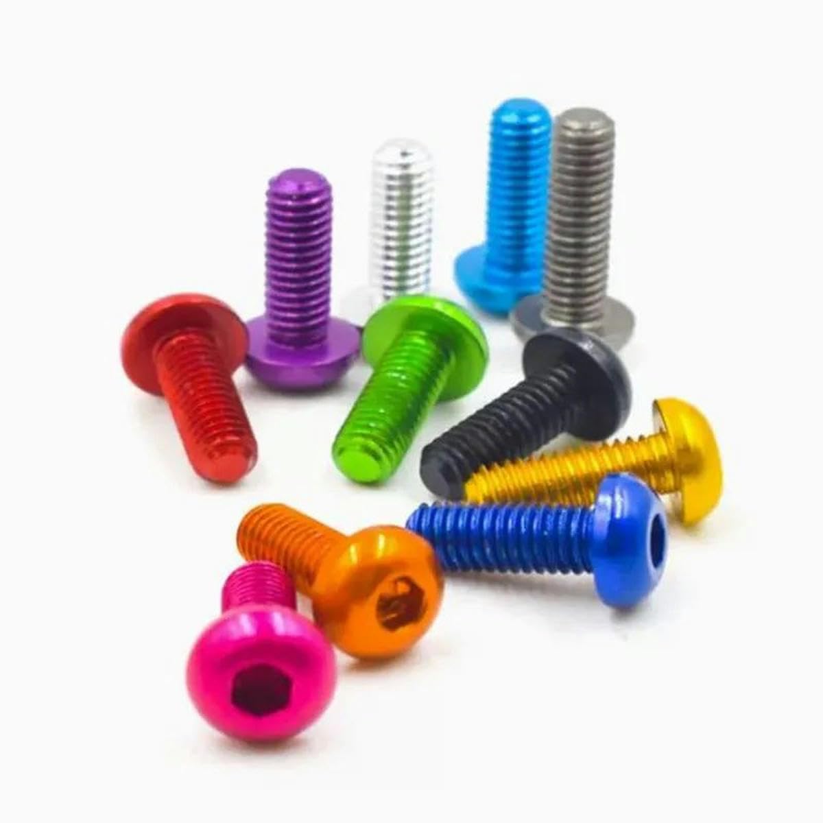 Vi a testa cilindrica con esagono incassato in alluminio 10pc M3 * 5