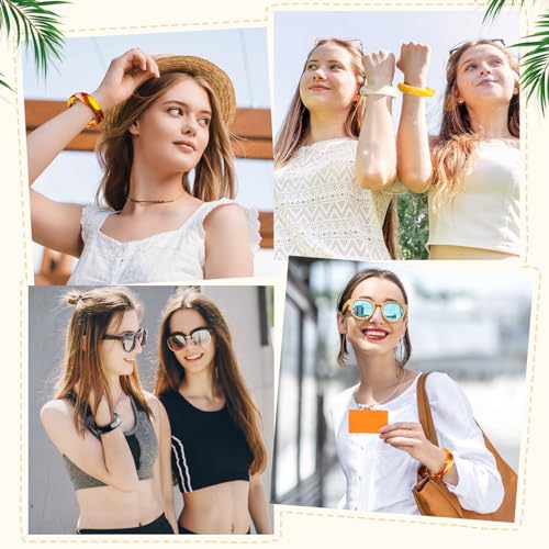 4 Pcs Colorful Square Acrylic Resin Bangle Bracelet Wide Geometric Irregular Wristbands Women4