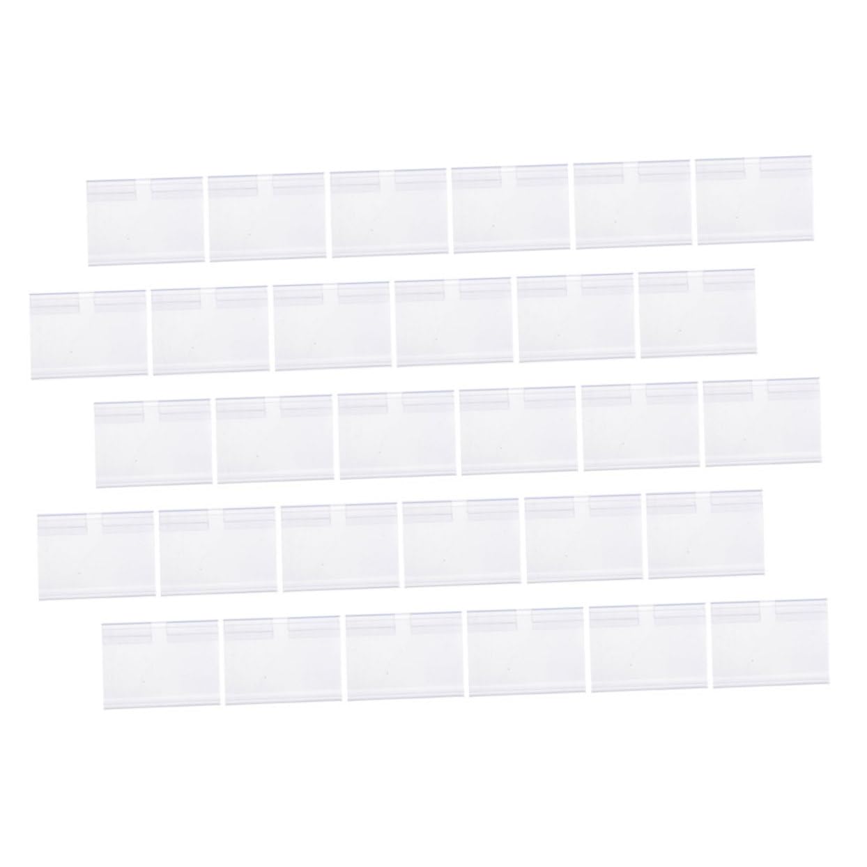 Angoily 4 Set Supporti Per Etichette Prezzi Espositori Per Negozio E Facili Utilizzare E Resistenti Ottimi Per Scaffali E Contenitori Stoccaggio 50 Pezzi*4