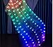 Color Changing LED Fan Luminescent Fantasy Fan Silk Long Fan Belly Dance Performance Stage Performance