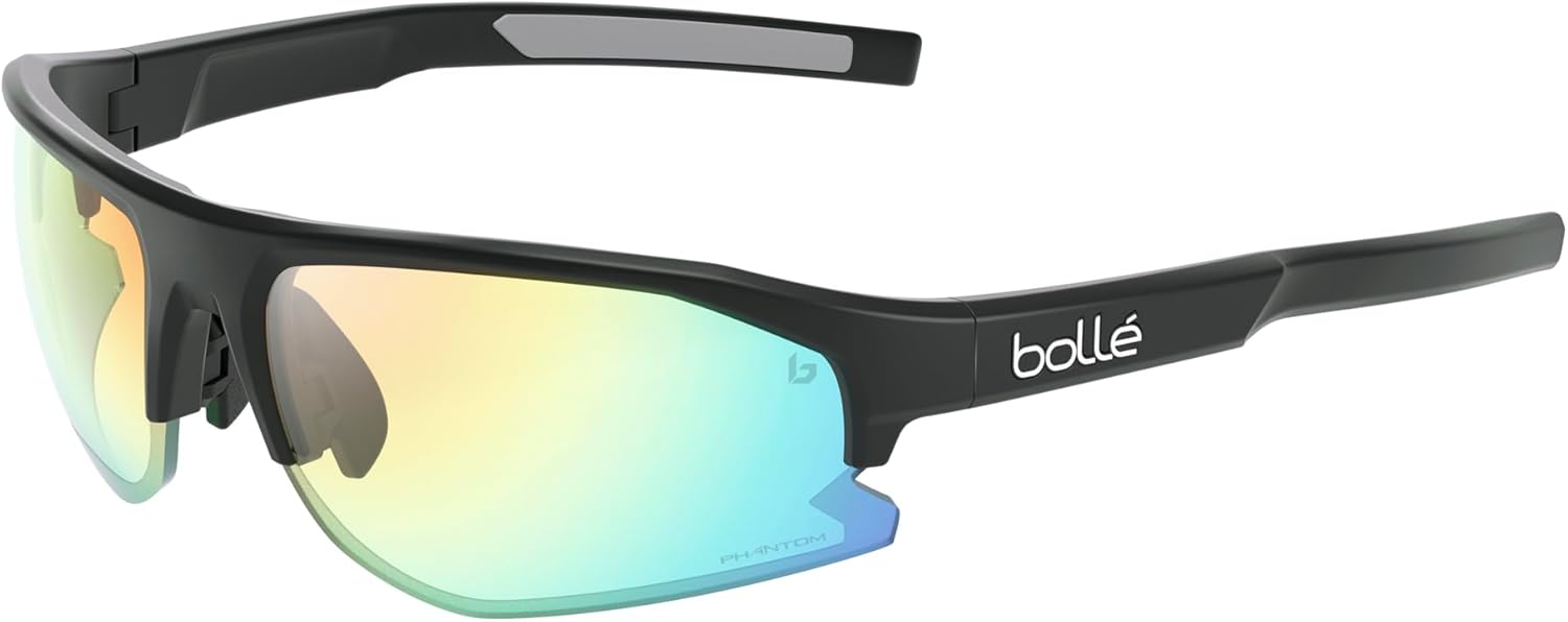 bollé BS003006 Bolt 2.0 Sport Bike Sunglasses Black Matte - Phantom Clear Green Large