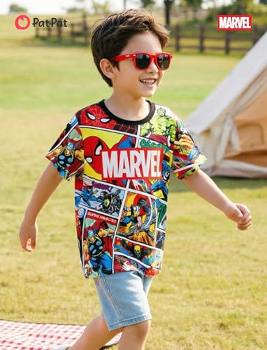 Image of Disney Princess Frozen Marvel Stitch Minnie Mickey Star Wars Girls /Boys Athletic Shirts UV Quick Dry Graphic T-Shirt 2-9 Year