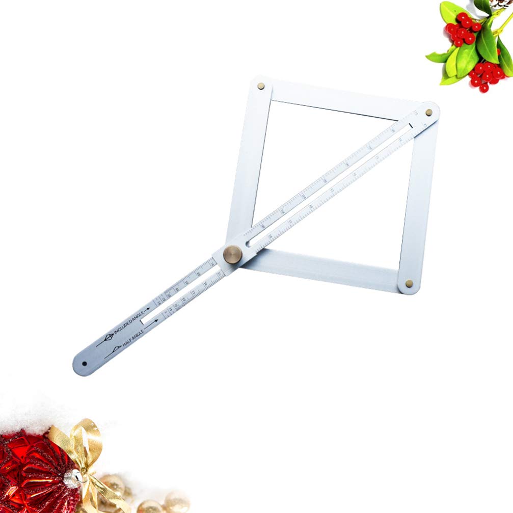 NUOBESTY Angle Divider Miter Angle Measuring Ruler Aluminium Alloy Protractor Corner Angle Finder Measurement Tool for Woodworking Flooring