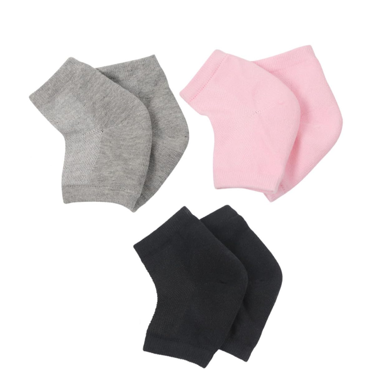 FRCOLOR 3 Pairs Anti-Cracking Ankle Socks Moisturizing Gel Breathable and Comfortable for Unisex