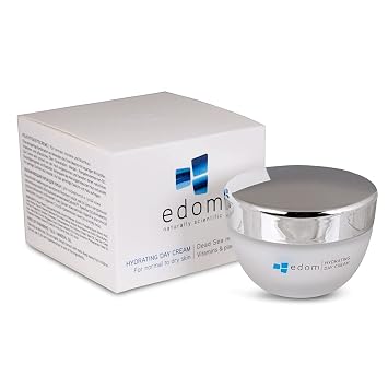كريم يوم ترطيب Edom 50ml ، مرطب الوجه المضاد للشيخوخة ، معادن البحر الميت ، العناية بالبشرة