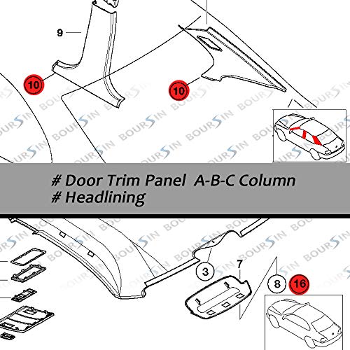 Clips panel puerta BMW E46 E90 X5, grapas techo interior y molduras compatibles 51411973500 4