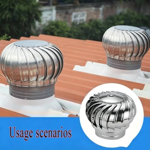 Cubierta de chimenea giratoria de viento de 8 pulgadas extractor Whirlybird techos 6