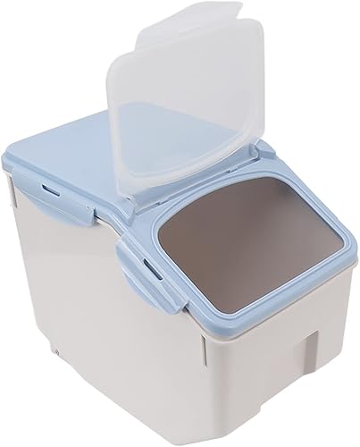 Miniatura 5 de Contenedor de almacenamiento de arroz de granos, contenedor de almacenamiento de arroz con taza, contenedor de almacenamiento de alimentos