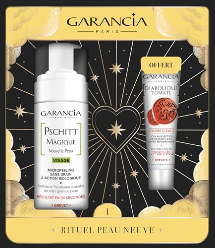 Teint terne et imperfections solution avec Garancia Pschitt Magique Coffret Peau Neuve