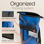 Earth Pak Waterproof Backpack - Heavy Duty Hiking Backpack - Roll-Top Closure Bag - Cushioned Dry Bag Waterproof Phone Case - Image 5