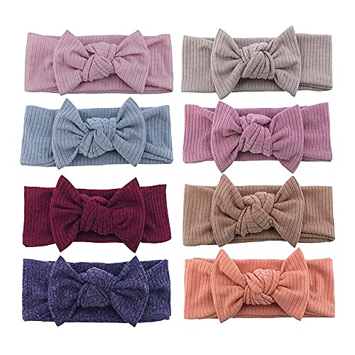 Sugarmelon Baby Headbands Hairbands Hair Bows Elastic for Baby Girls Toddler Newborn Infant Kids Turban Headband