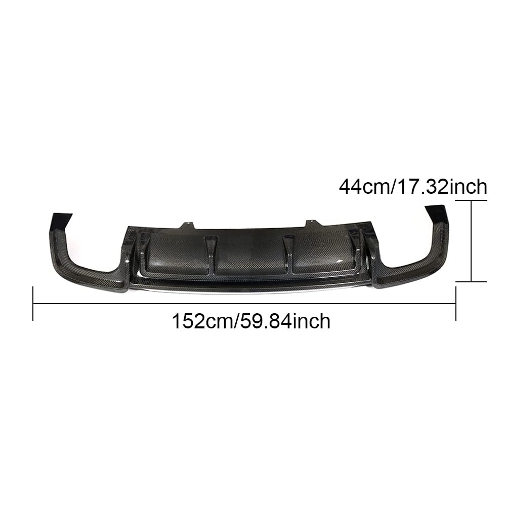 Diffuseur de Pare-Chocs arrière de Voiture Diffuseur à la lèvre for Audi A5 Sline S5 Sport 2D 4D 2017 2018 Diffuseur de Pare-Chocs de Voiture Diffuseur Spoiler Lèvre Fibre de Carbone