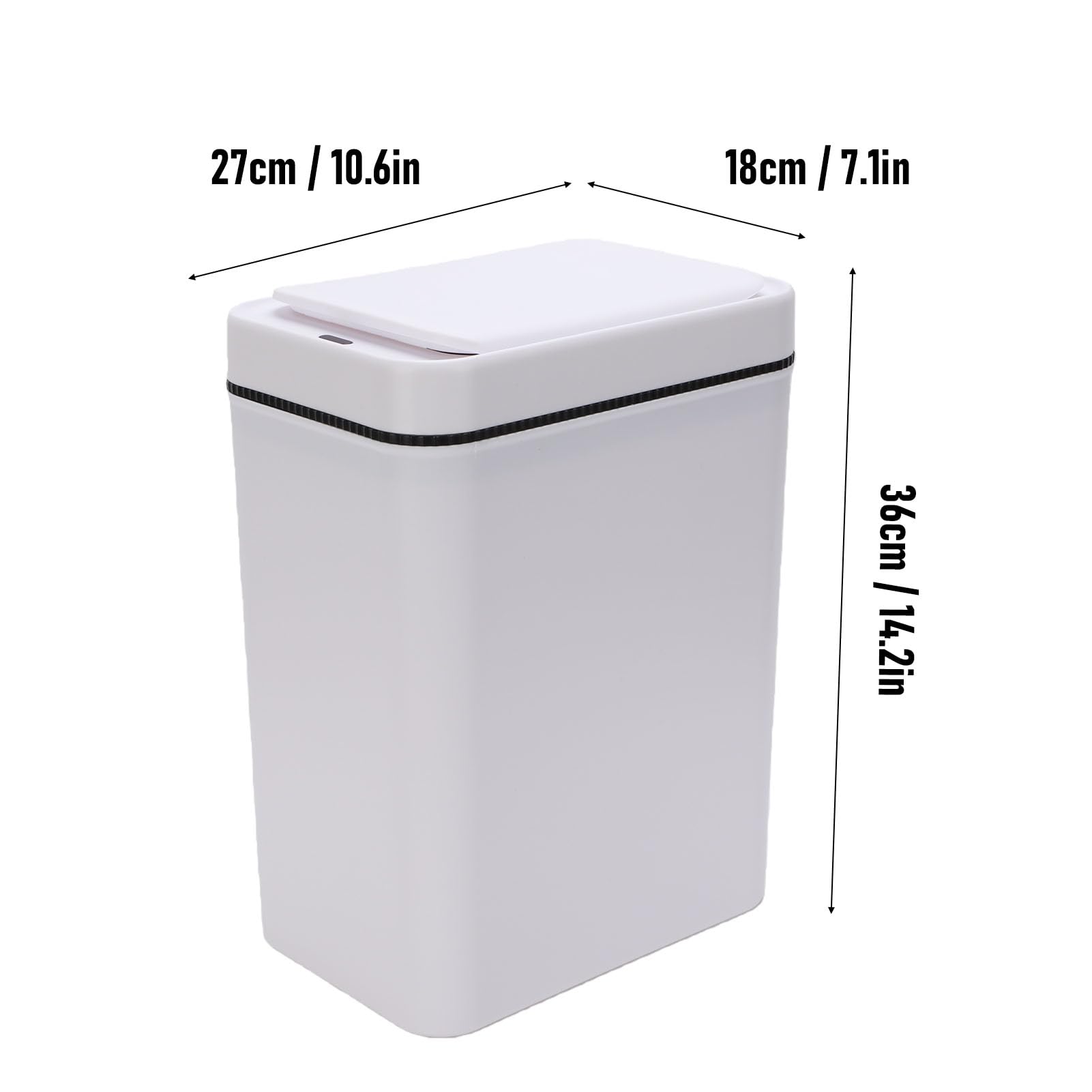 Kosz na śmieci łazienkowy Automatyczny 16L, Trwałe Materiały, for