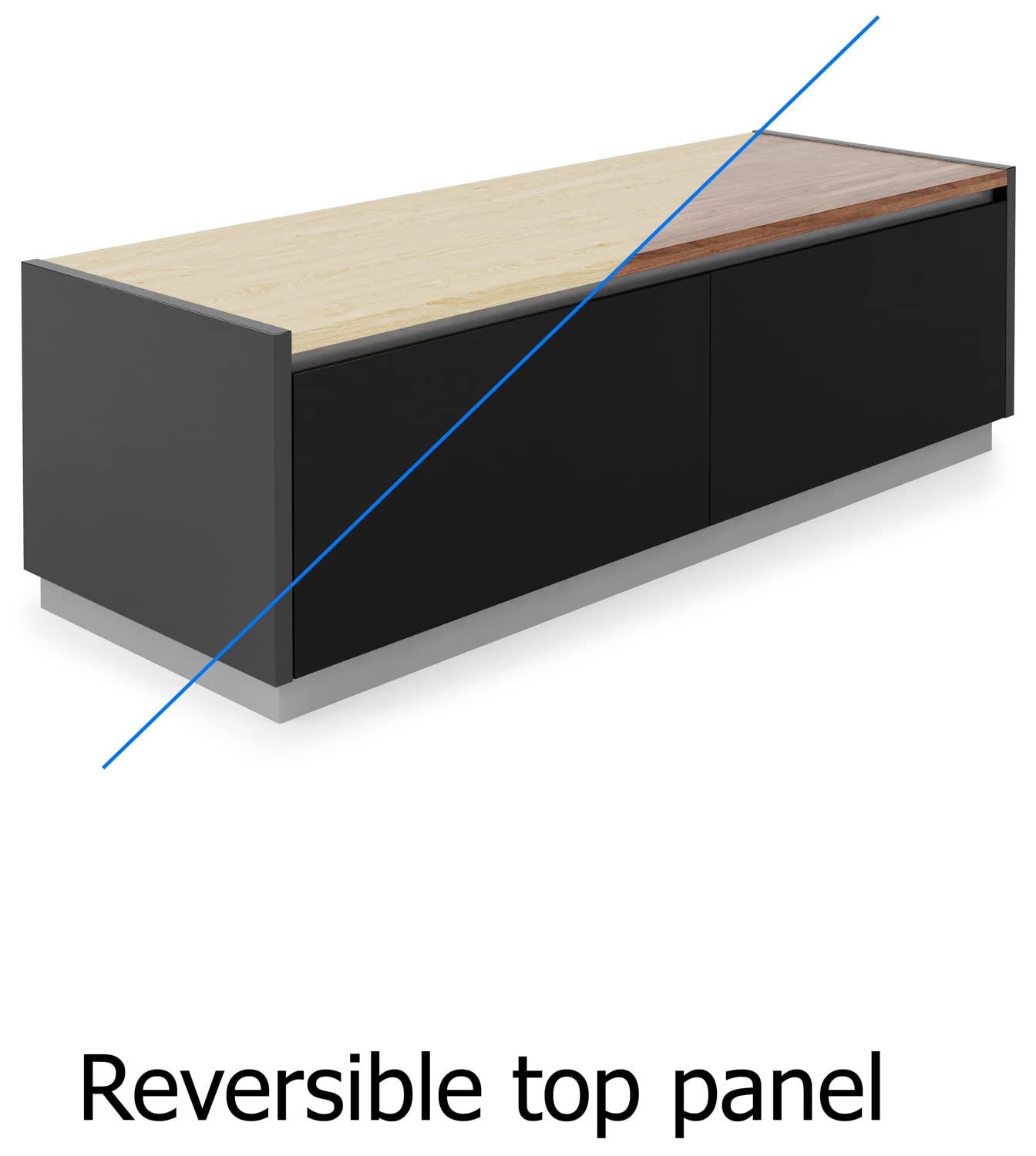 Alphason TV Stand, Black, One Size