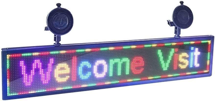 Logo LED automobile programmable pour animer la vitrine de votre magasin de centre-ville
