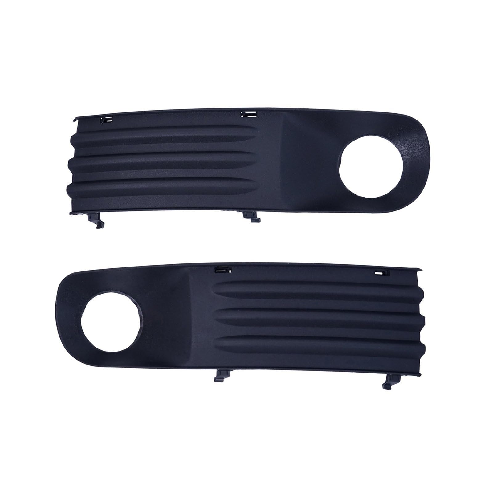 Sinistra Destra Griglie Paraurti Anteriore Con Copertura Fendinebbia Per VW Transporter T5 2003-2009 | Set Di 2 Griglie Sostitutive In ABS Grigio Scuro | Compatibili Con 7H0807489B E 7H0807490B