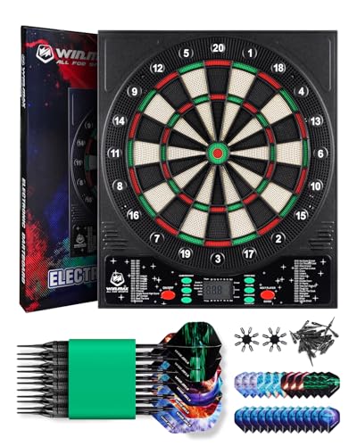 WIN.MAX Electronic Dartboard with Auto-Scoring and Darts