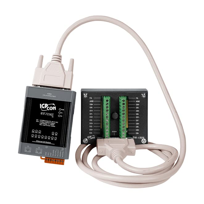 ET-7218Z/S2 10 Ch. Thermocouple 3 Ch. Digital Output Remote I/O Module. Includes Daughterboard and Cable