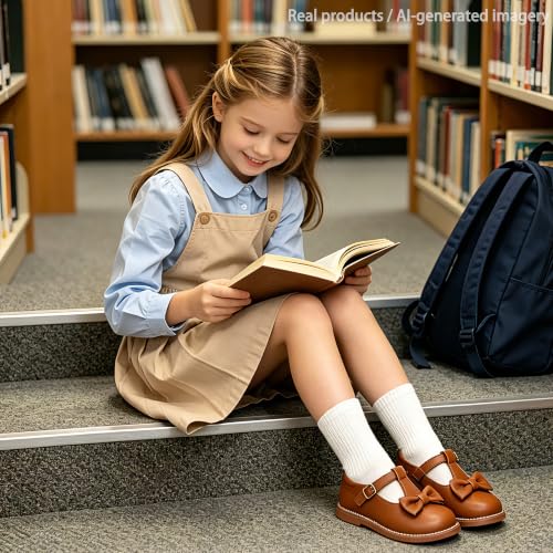 Image of Otter MOMO Toddler /Little Girls Mary Jane Slip-on School Uniform Party Dress Shoes