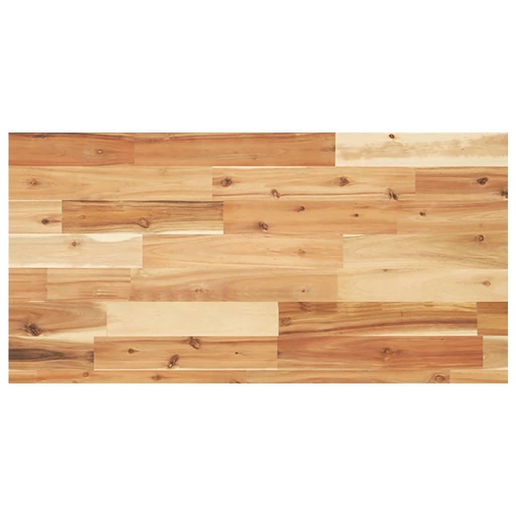 Estantería para lavabo, montaje en pared, acero, madera de acacia | Flotante, forma trapezoidal, ahorro de espacio, madera maciza, para baño