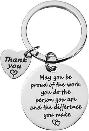 Amazon.com: Thank You Appreciation Gifts Keychain for Coworkers May You ...