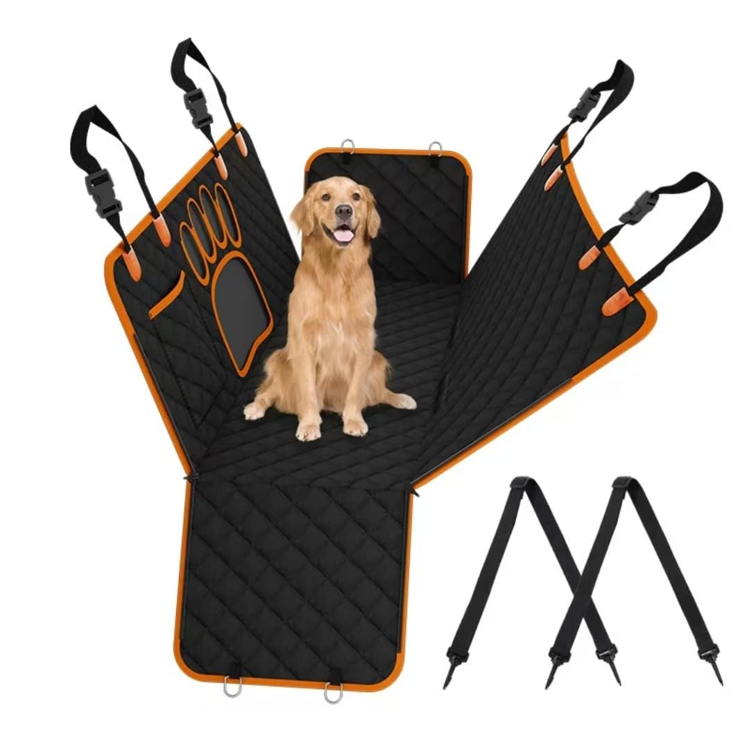 XGLDRZ Dog Back Seat Cover for Maserati Levante SUV, Car Pet Bed Waterproof Heavy Duty Dog Hammock Scratchproof Rear Seat Protector Barrier Mat