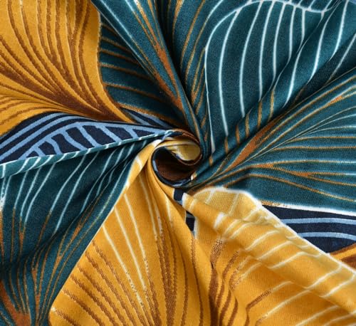 Image of Pure Cotton 220 TC Flat Single Bedsheets For Summer Breathable | Wrinklefree (Size-60 X 90 Inch Or 228 X 152 Cm) With 1 Pillow Covers (Size-17 X 27 Inches, Beige And Blue)