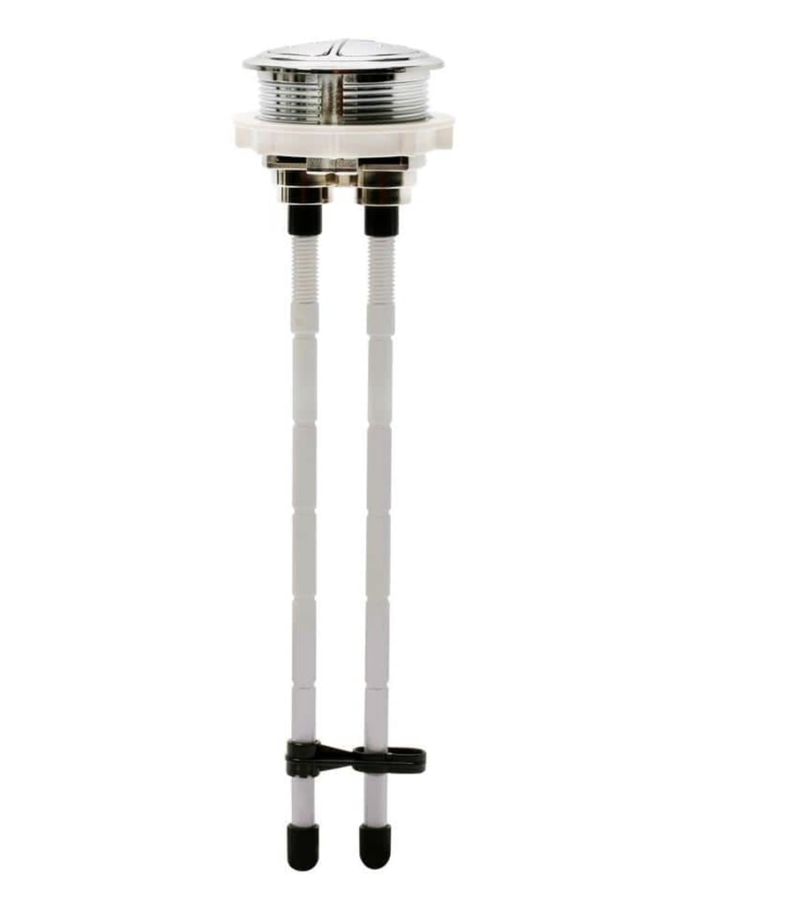 Chrome Dual Flush Toilet Push Button 17Cm Long Trimable To Fit 38-42Mm Cistern Hole 880926869109