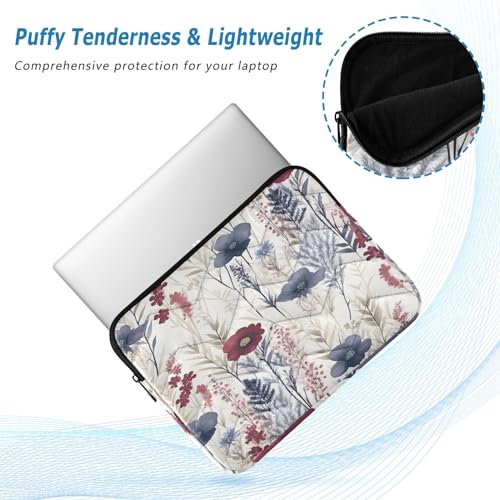 Funda para portátil 13-14 pulgadas patrón floral impermeable miniatura 5