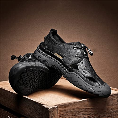 Outdoor Mens Sandals Trekking Outdoor Comfortable Beach Casual Shoes Non-Slip Leisure Rubber Soles(38)2