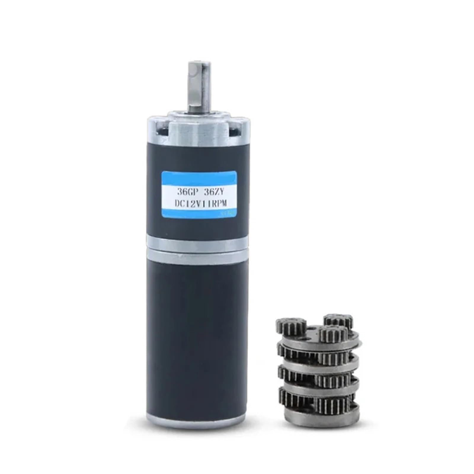 Motoriduttore epicicloidale Reversibile a velocità Regolabile, 12 V 24 CC, Coppia Elevata, Bassa rumorosità, Lunga Durata, 36-36ZY(6mm Only Motor,24V 37RPM)