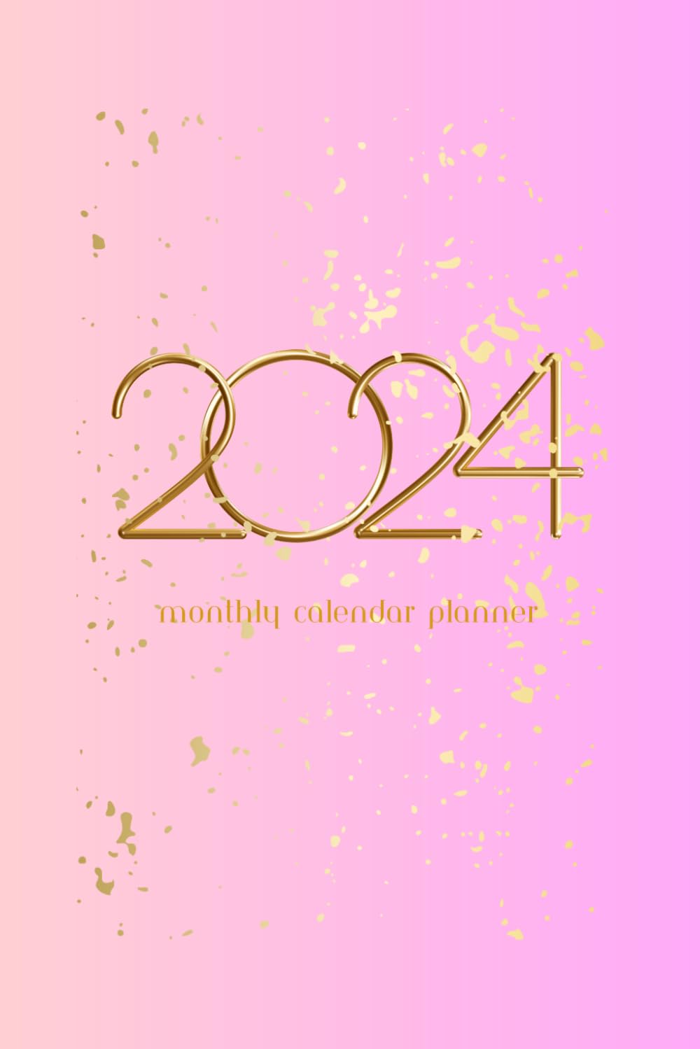Agenda 2024 Sparkle semainier de bureau A5 couverture souple pailletée