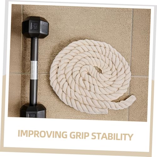 Cuerda de algodón natural trenzada de 3m para decorar salones con proyectos de macramé 4