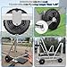EPICHORIZON Boat Lift Installation Wheel Kit Rust-Proof Boat Lift Wheel Bracket Aluminum Mounting Plates & Hot Dipped Galvanized Steel Axles Comes in Set of Two Boat Lift Parts Fits Most Lifts