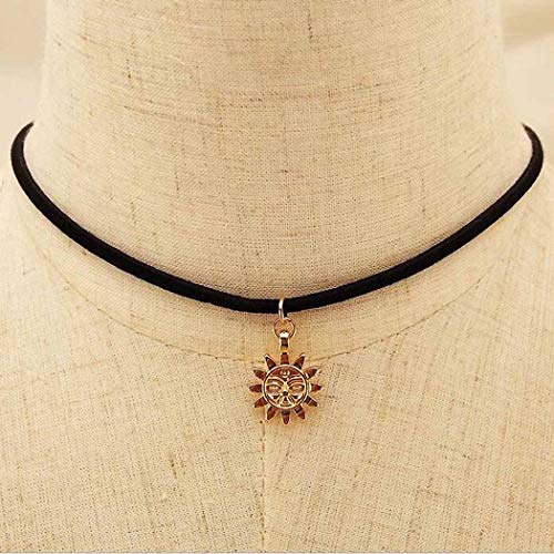 Handcess Collana girocollo con ciondolo a forma di...