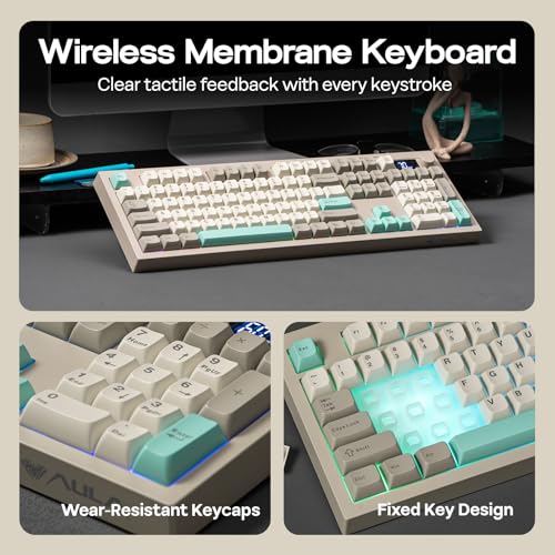 Image of EPOMAKER Aula S102 PRO Membrane Gaming Keyboard w /TFT Screen & Volume Knob